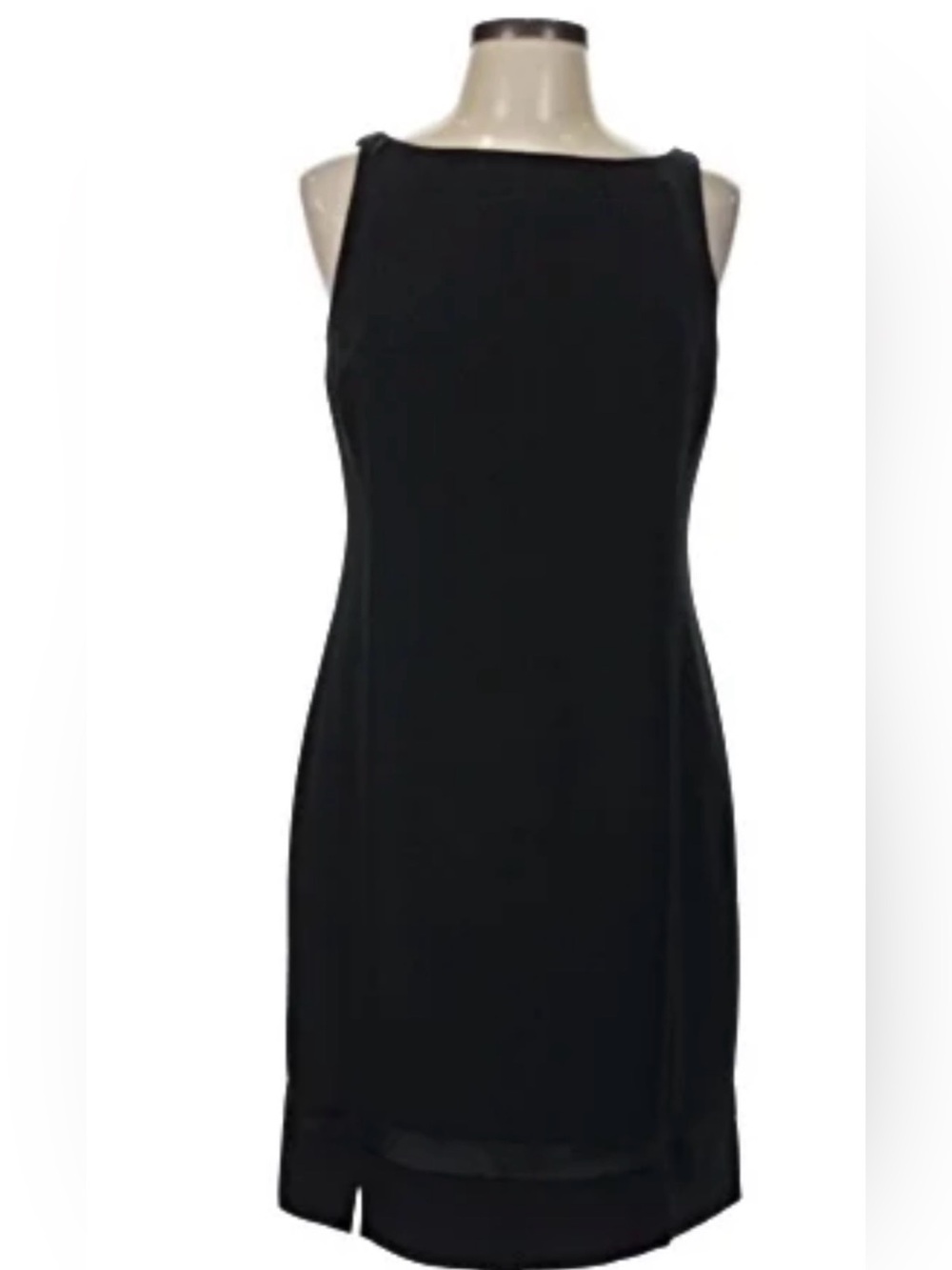 Jones New York Black Sleeveless Shift Mini Dress